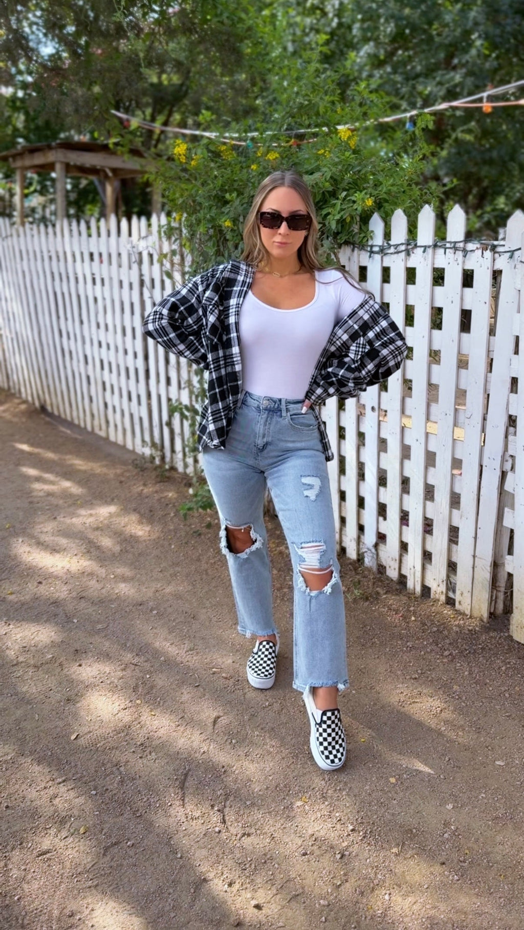 Laylie Plaid Flannel – Oversized Long Sleeve