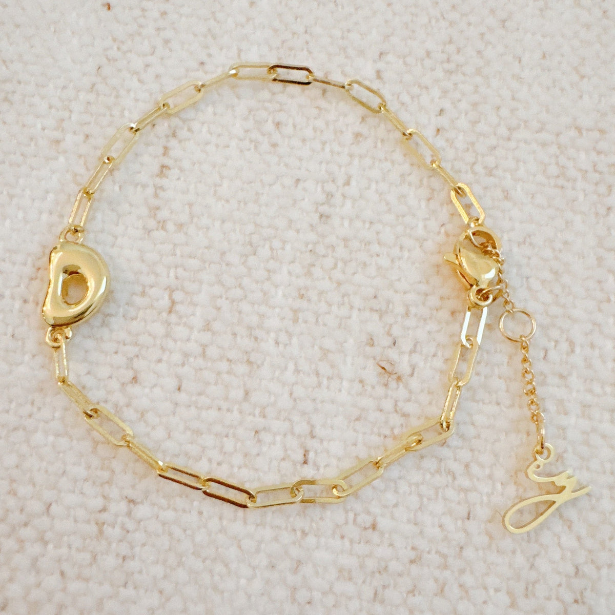 Mini Balloon Initial Bracelet