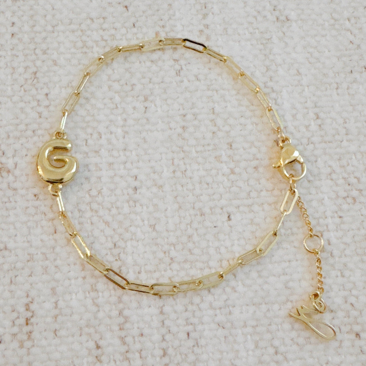 Mini Balloon Initial Bracelet
