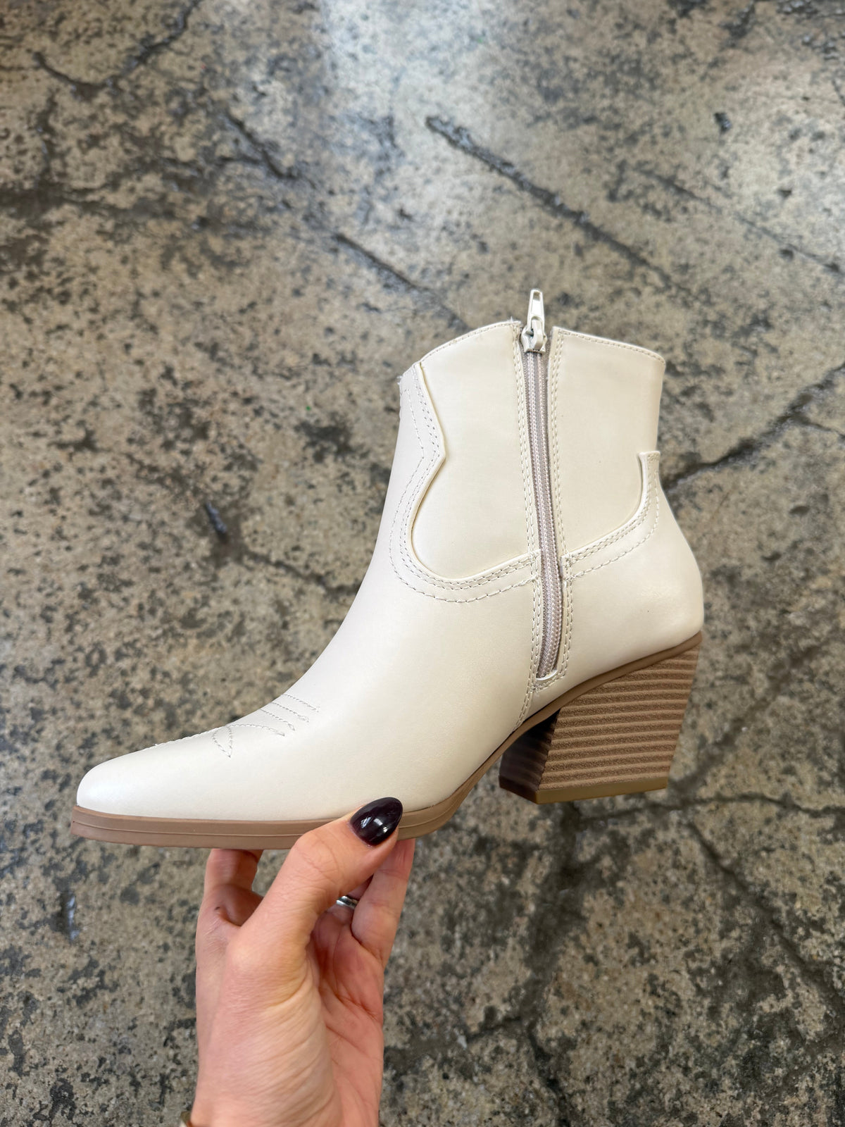 Jolene Embroidered Pointed Heeled Ankle Booties