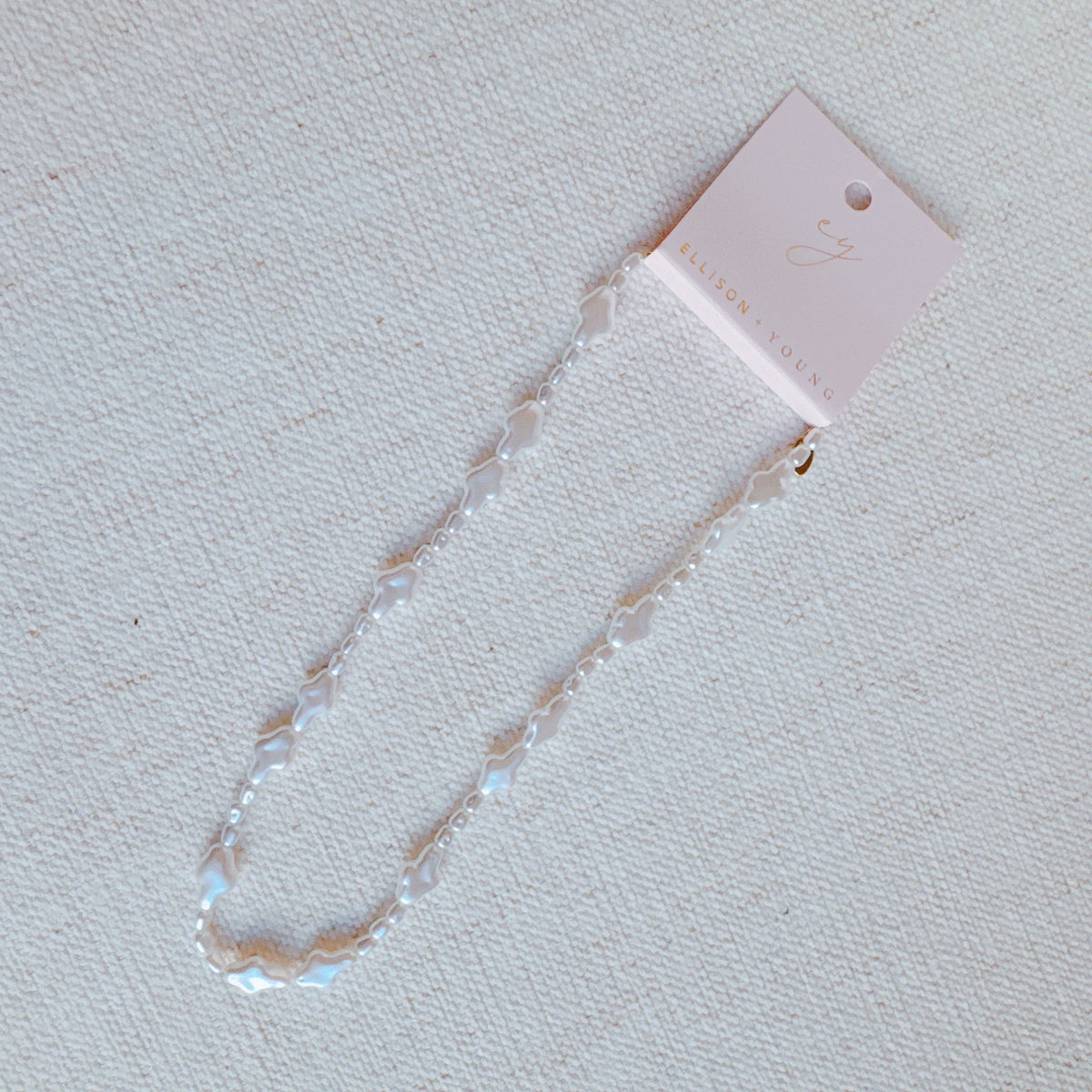 Luminous Pearl Cross Necklace