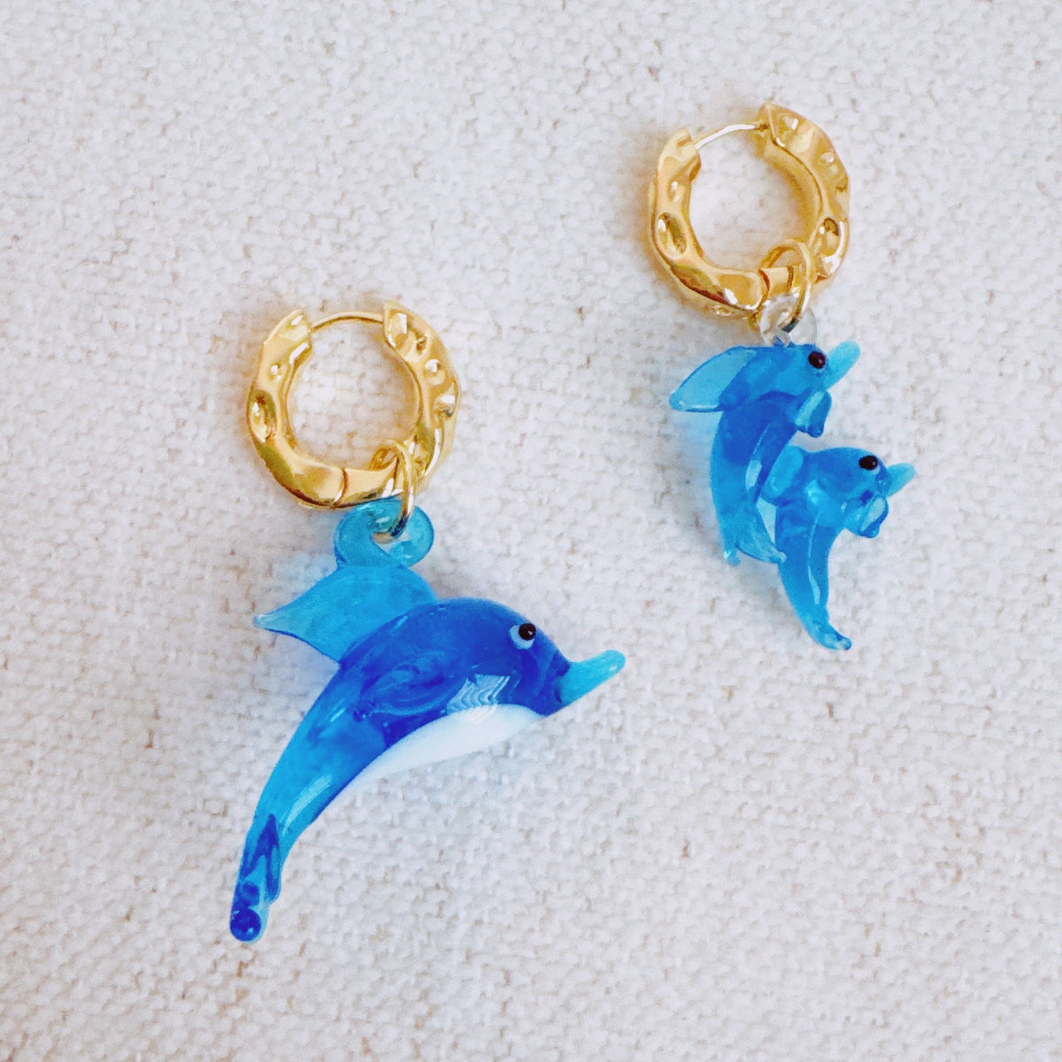 Mama And Baby Dolphins Earrings