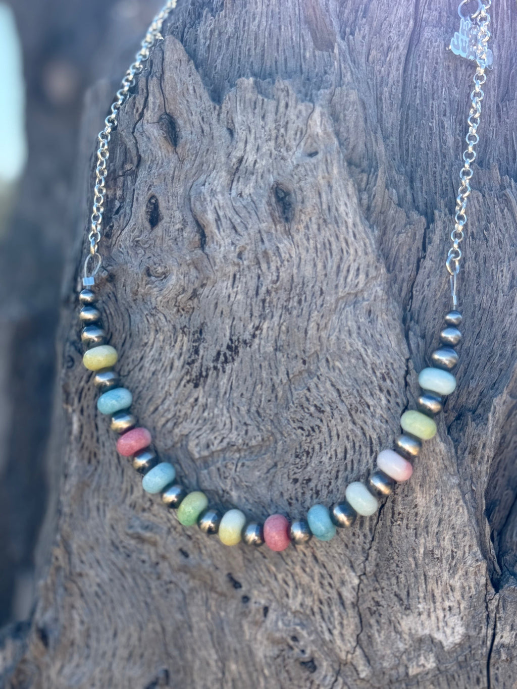 Spring Pastel Opal Necklace