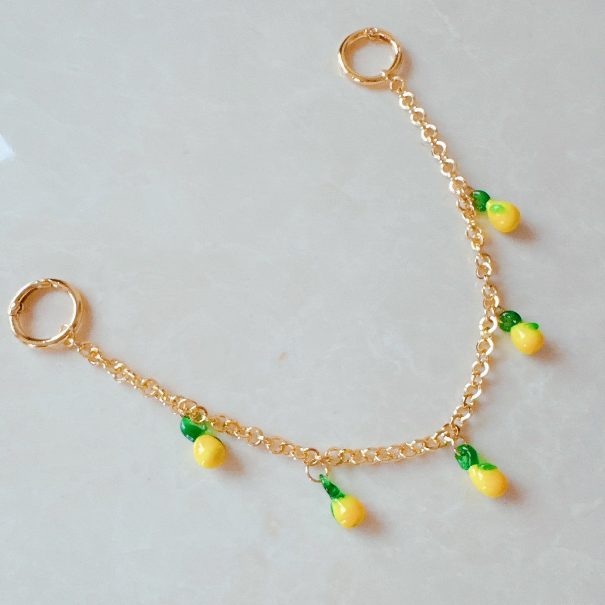 Sweet Lemon Drops Bag Charm