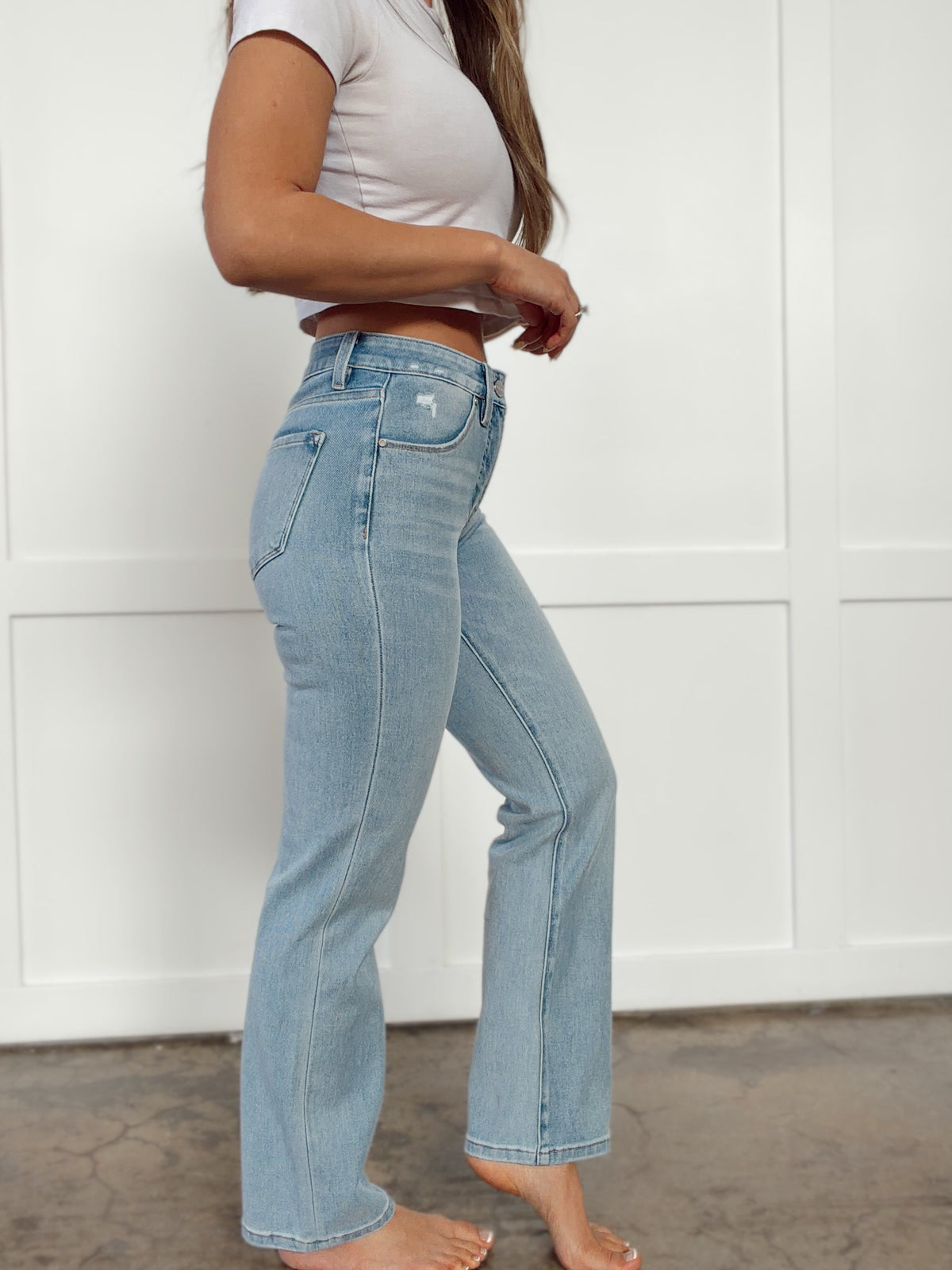 Cara Tummy Control Straight Leg Jeans