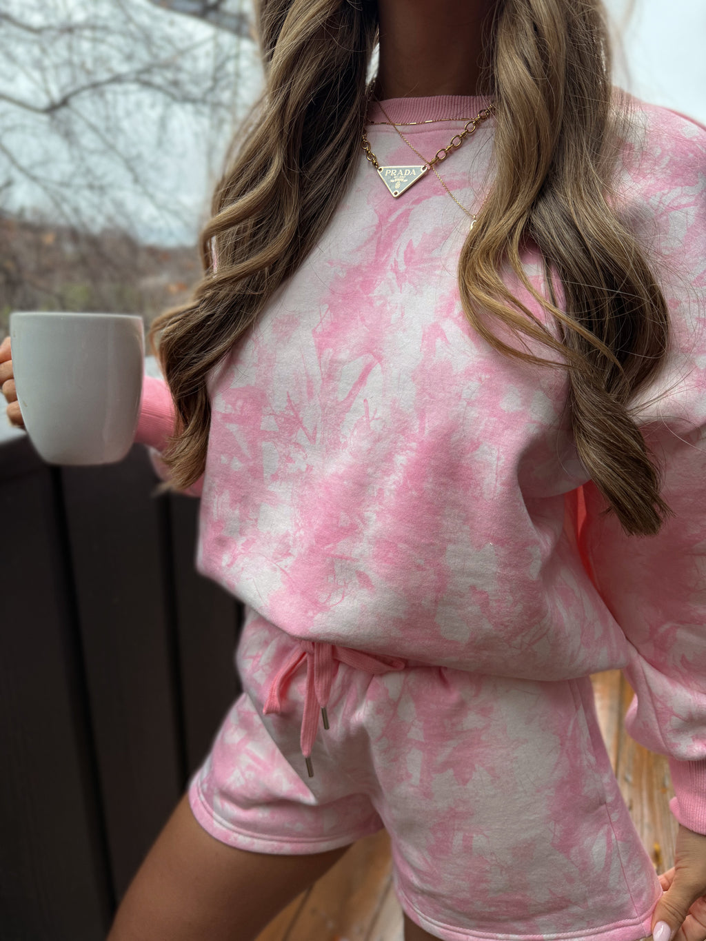 Aspen Pines Pink Camo Crewneck