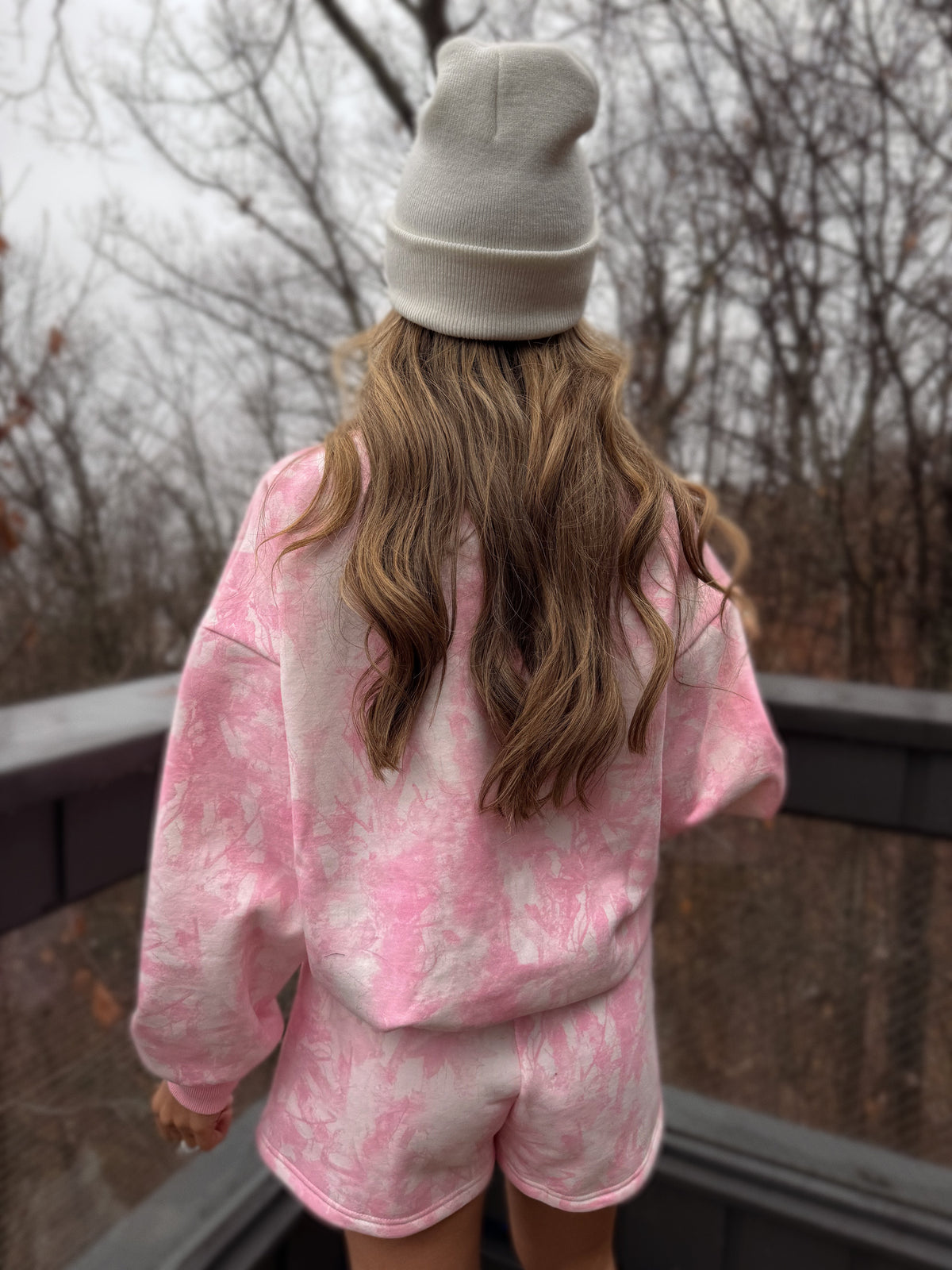 Aspen Pines Pink Camo Crewneck