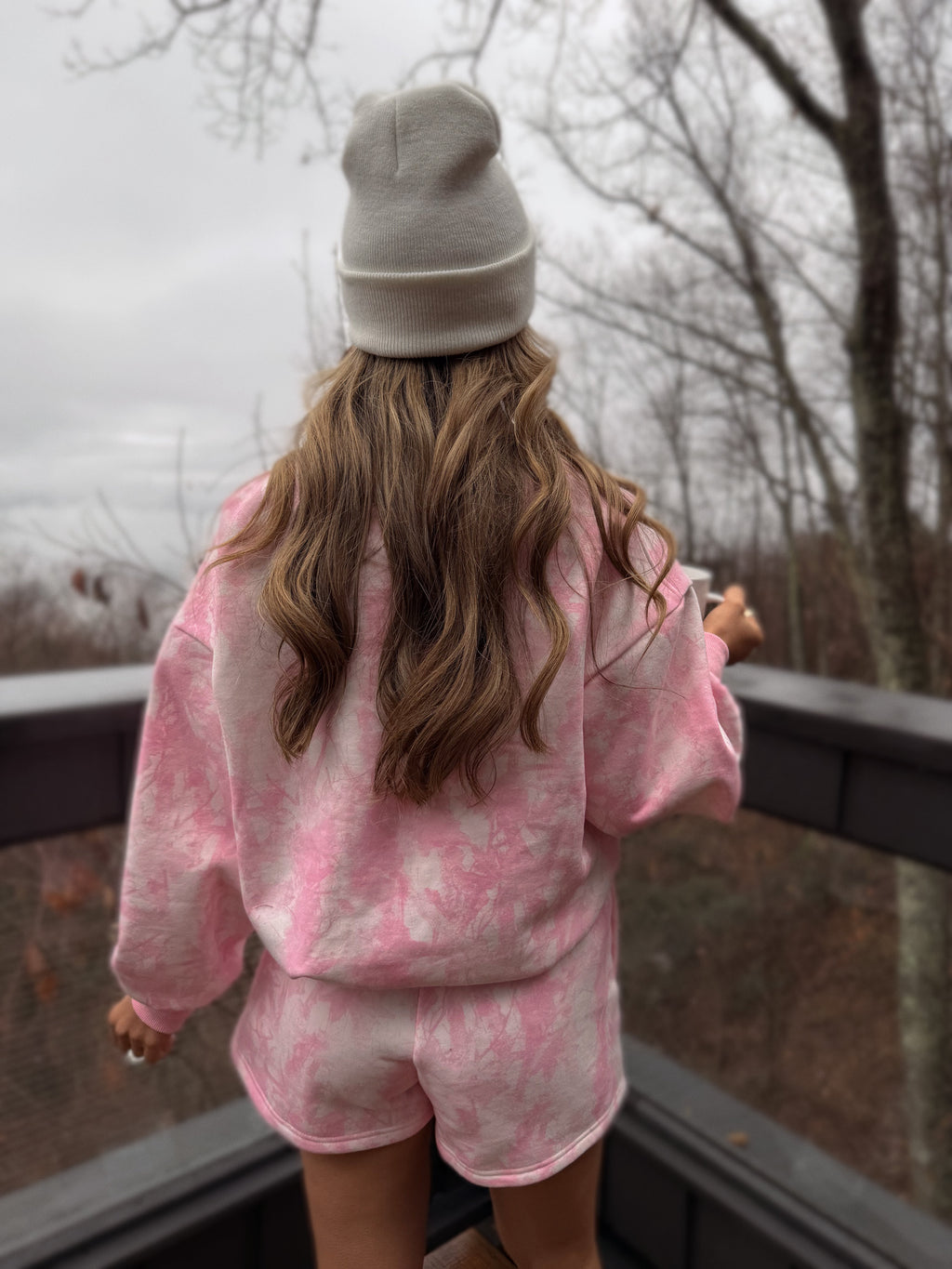 Aspen Pines Pink Camo Crewneck