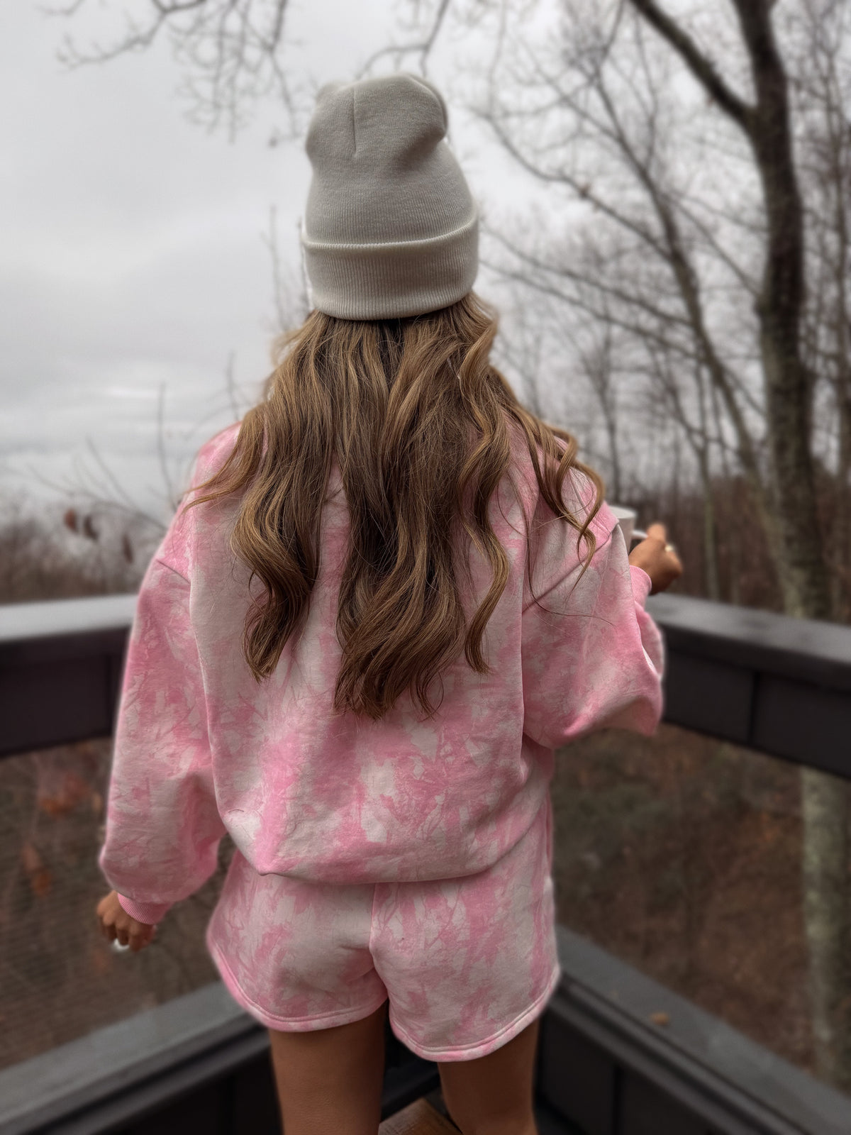 Aspen Pines Pink Camo Crewneck