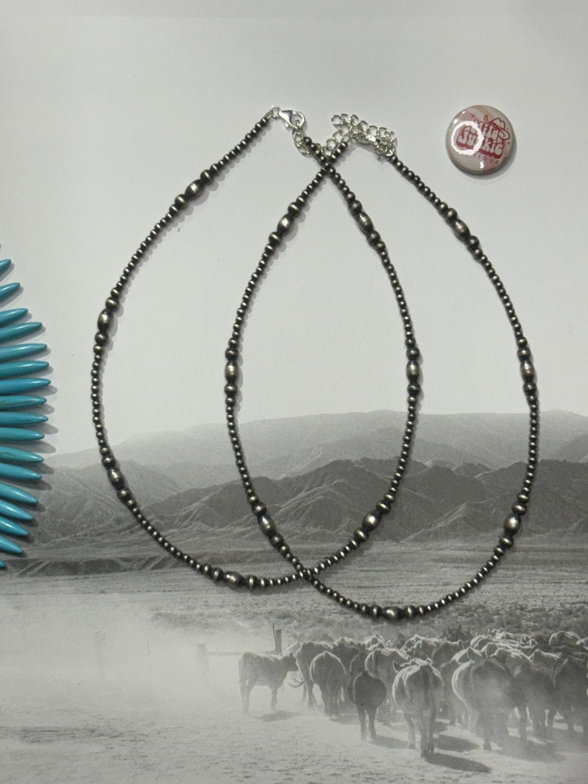 Authentic Western Midnight Pearl Necklace