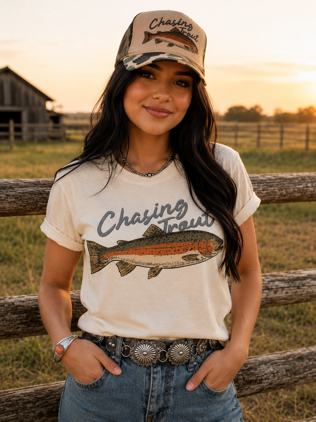 Chasing Trout Graphic Tee