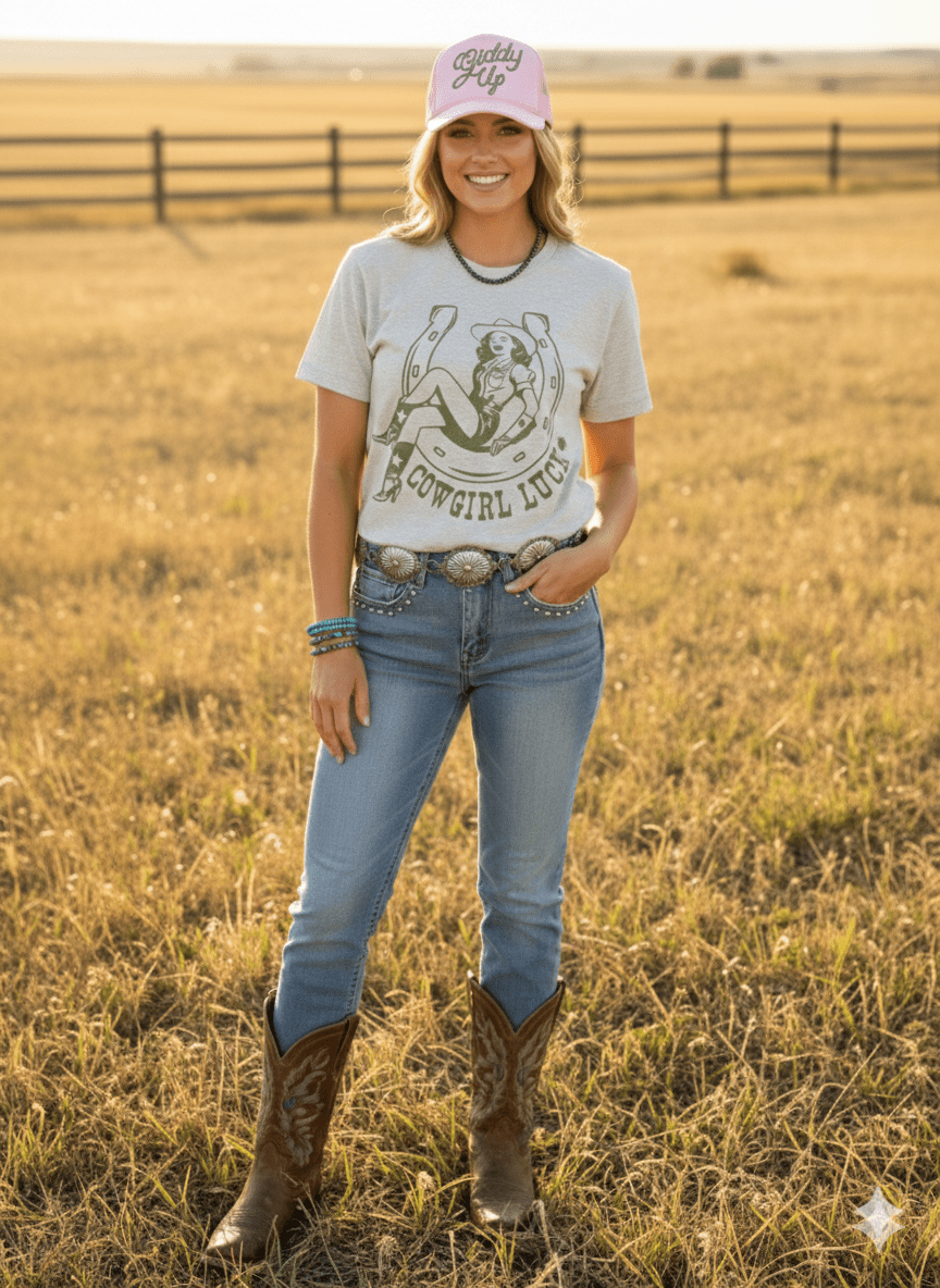 Cowgirl Luck Graphic Tee