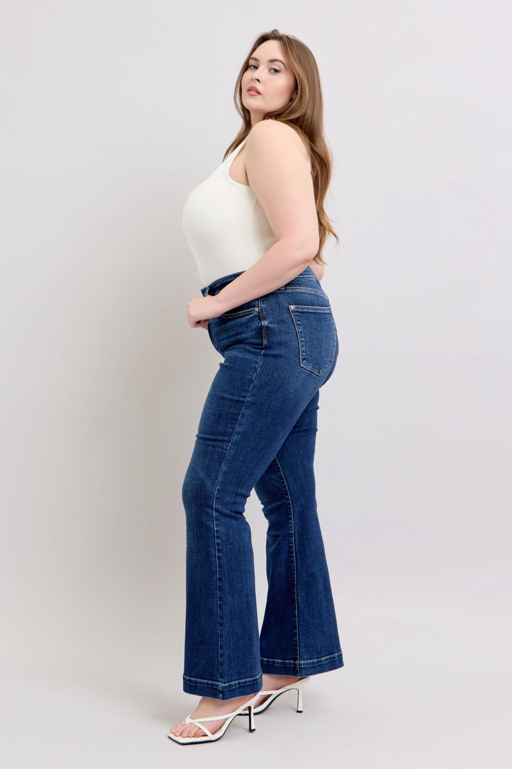 Jacqueline Judy Blue Flare Jeans
