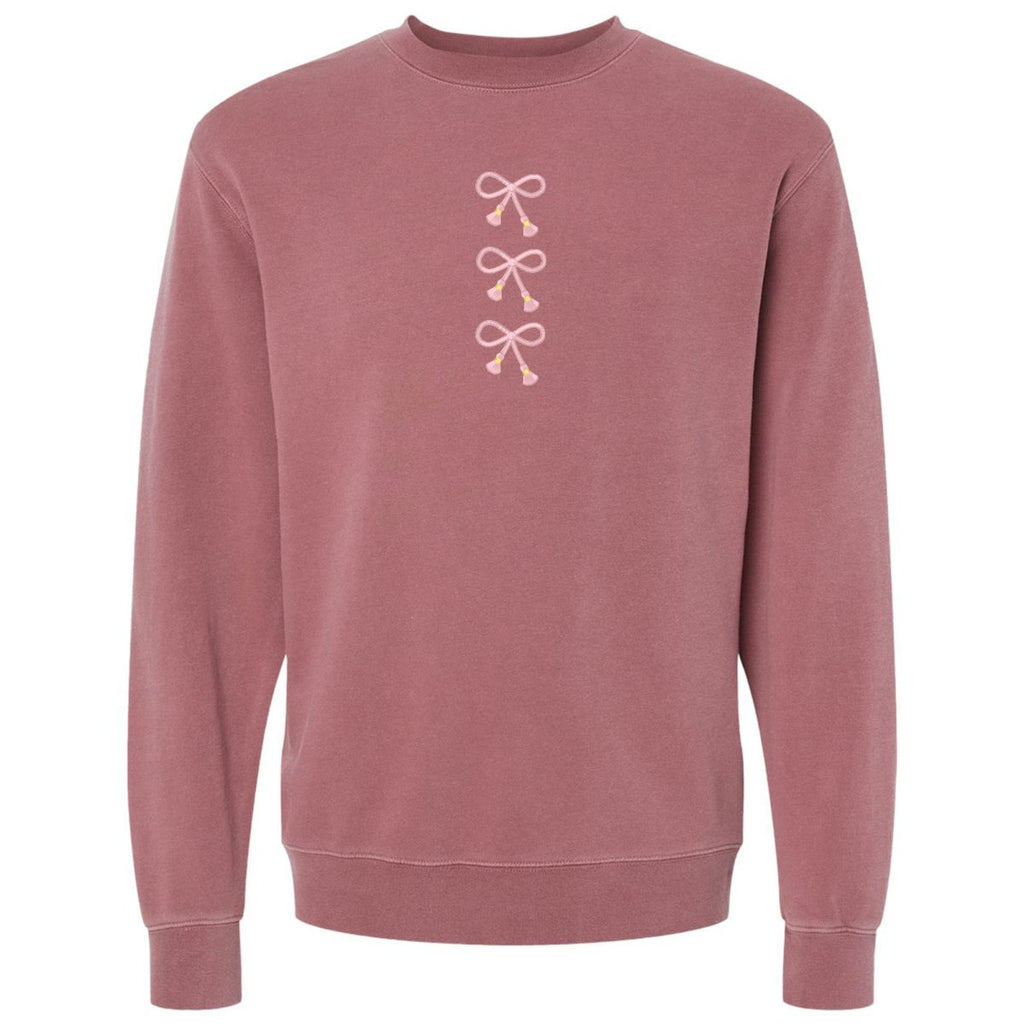 'Three Bows Nice' Tasseled Cozy Crew