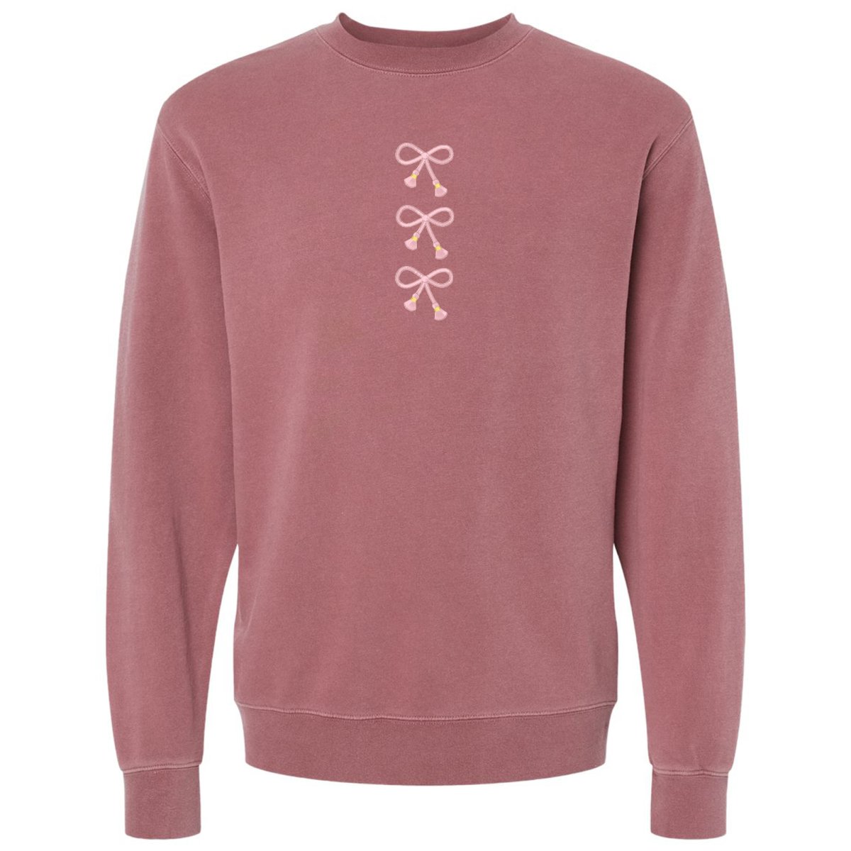 'Three Bows Nice' Tasseled Cozy Crew