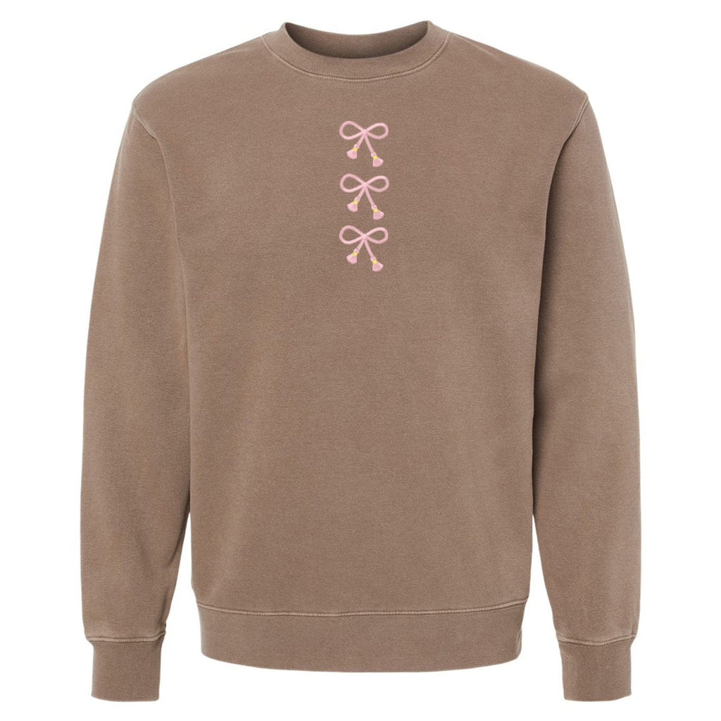 'Three Bows Nice' Tasseled Cozy Crew