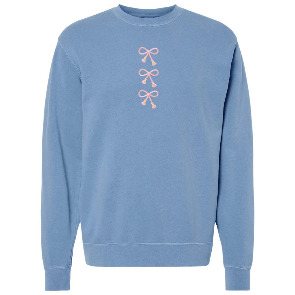 'Three Bows Nice' Tasseled Cozy Crew