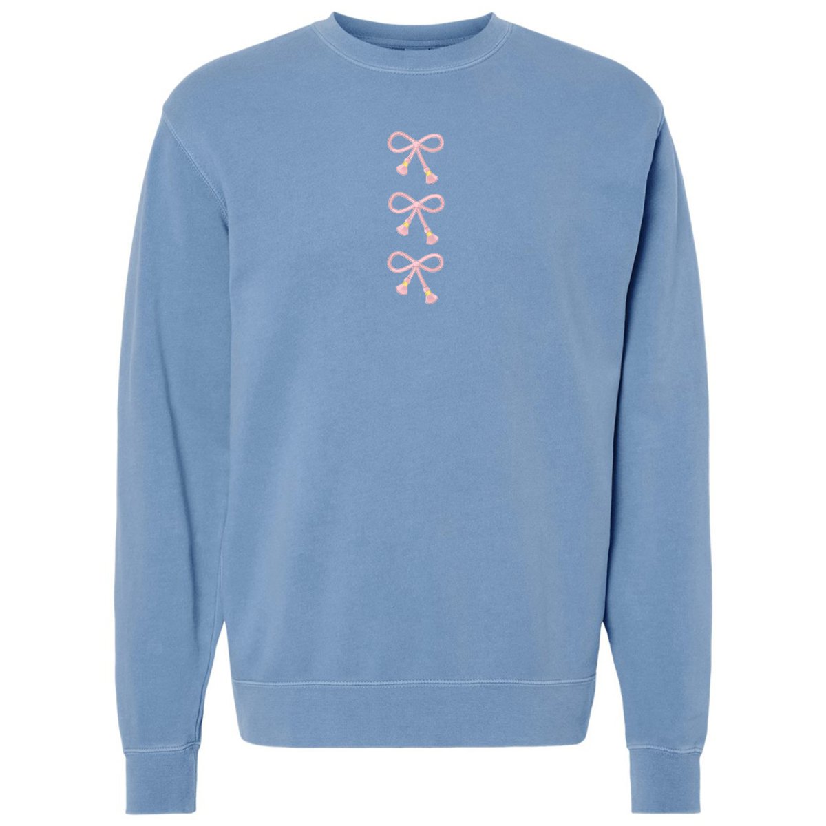 'Three Bows Nice' Tasseled Cozy Crew