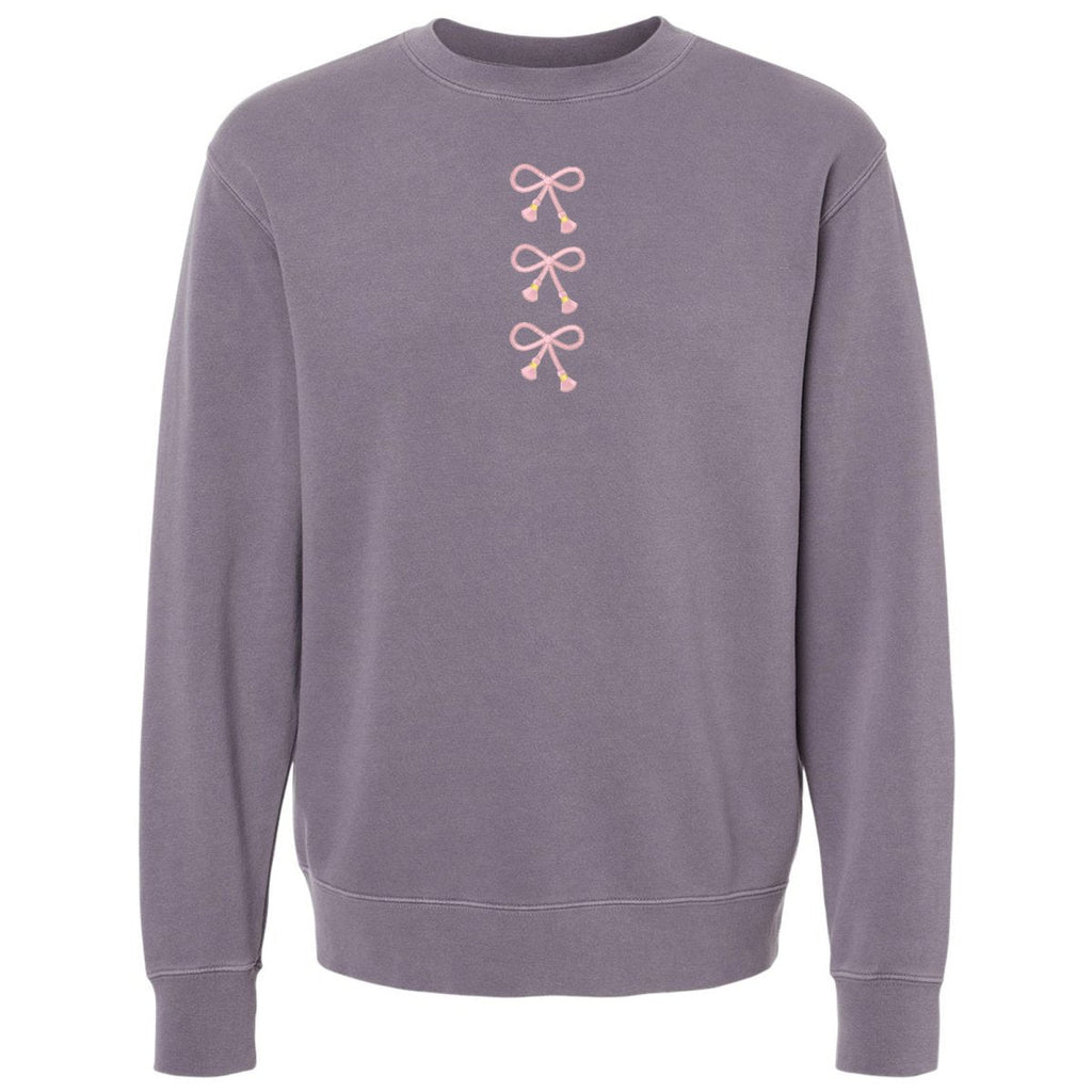 'Three Bows Nice' Tasseled Cozy Crew