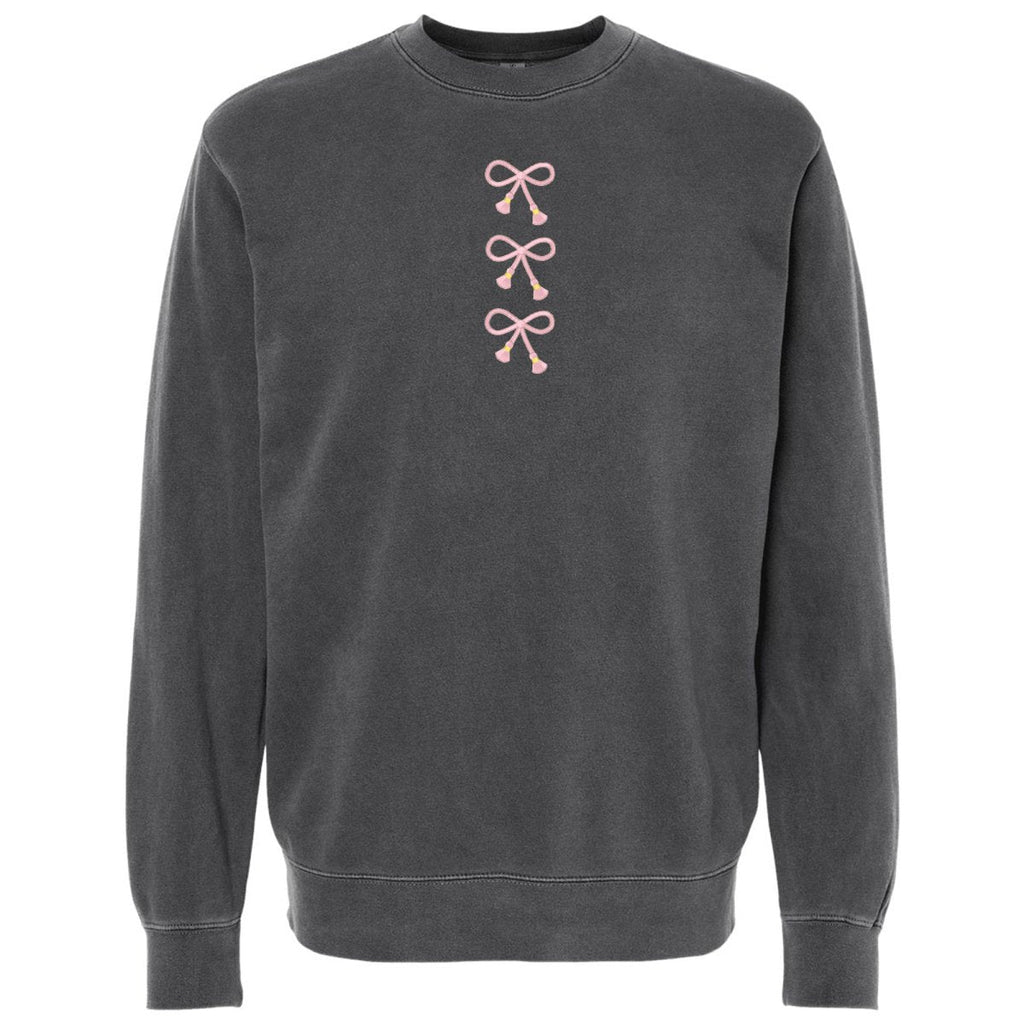 'Three Bows Nice' Tasseled Cozy Crew