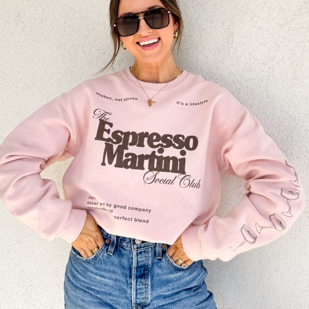 ‘Espresso Martini Social Club' Crewneck Sweatshirt