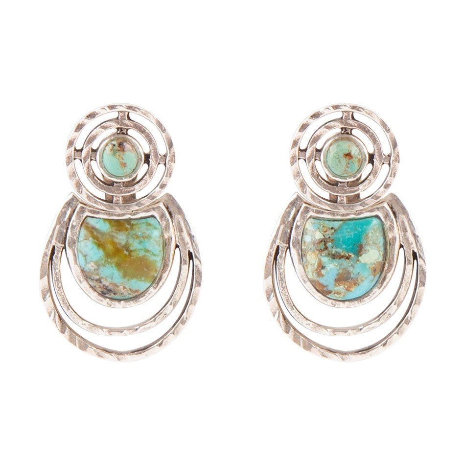 Hypnosis Turquoise and Sterling Silver Earrings