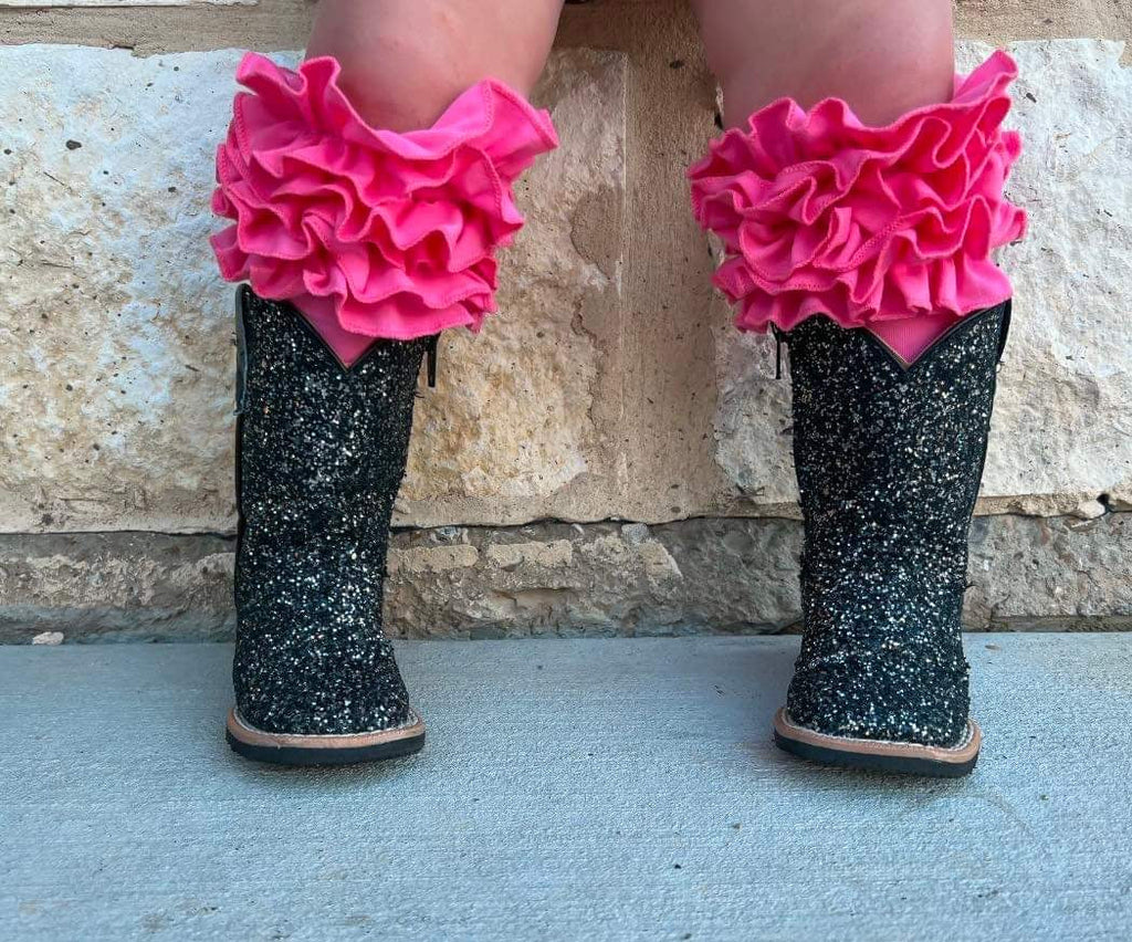 Black Disco Sparkle Tanner Mark boots