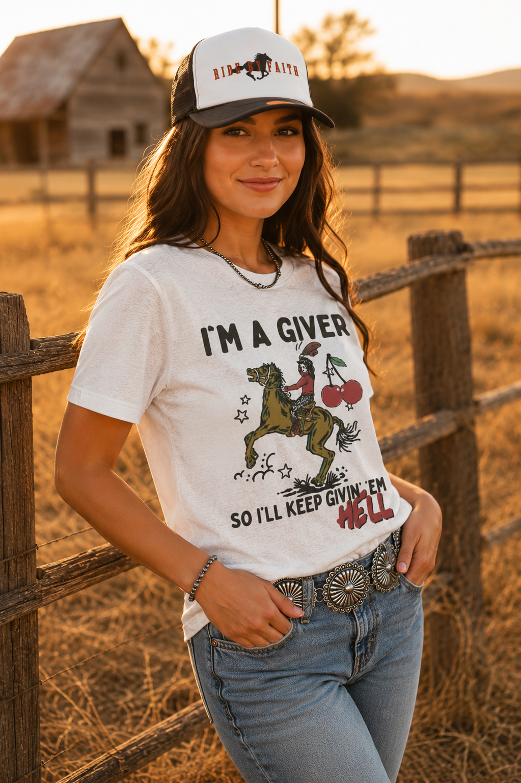 I'm a Giver Keep Givin' 'Em Hell Graphic Tee