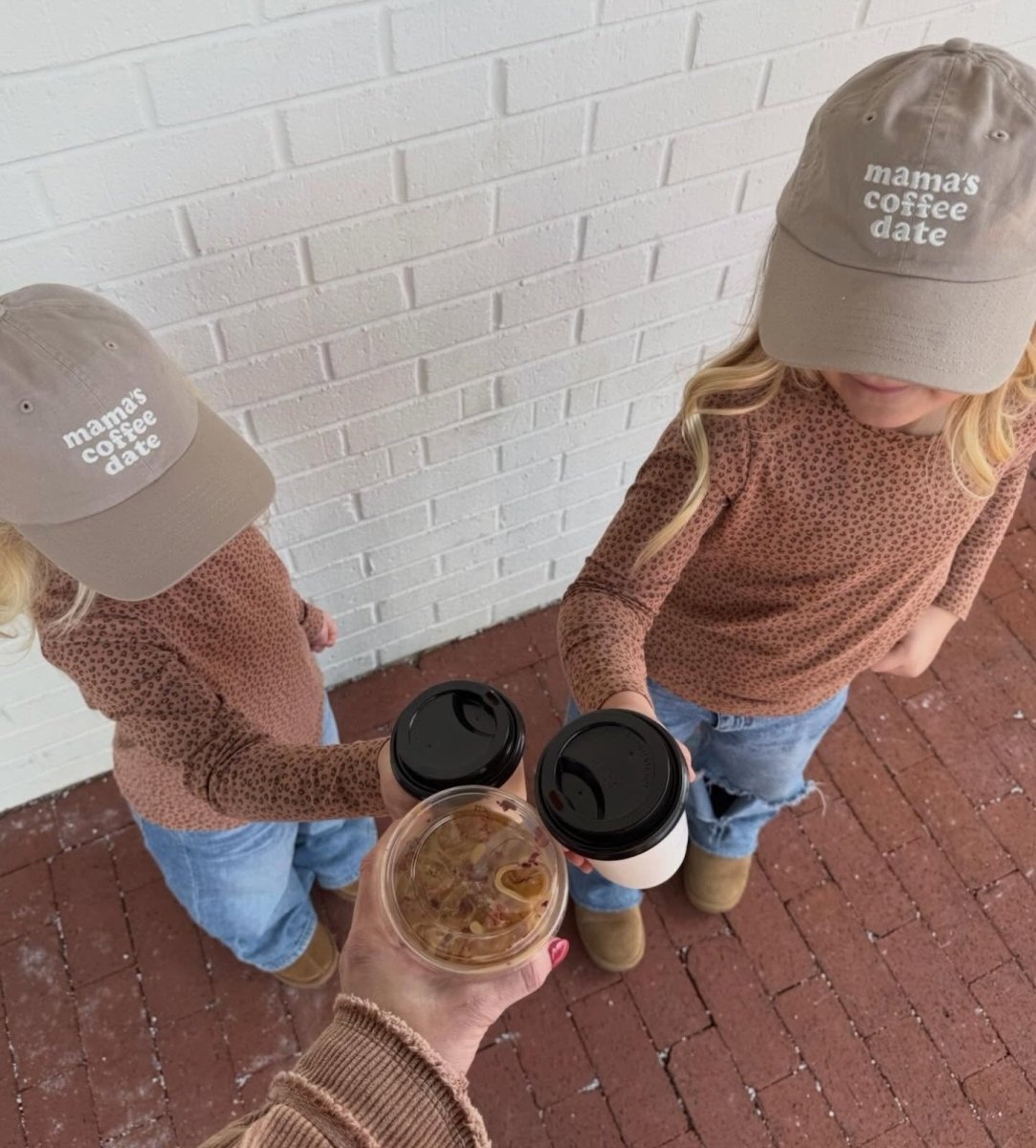 Kids 'Mama's Coffee Date' Baseball Hat