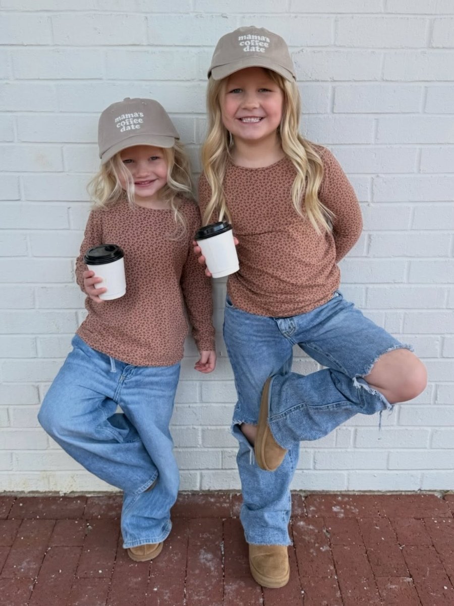 Kids 'Mama's Coffee Date' Baseball Hat