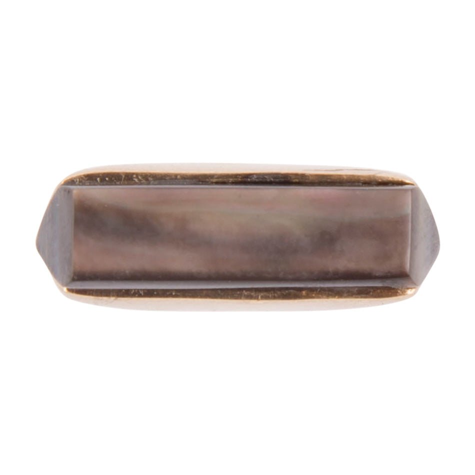 Linear Ring - Black Mother of Pearl