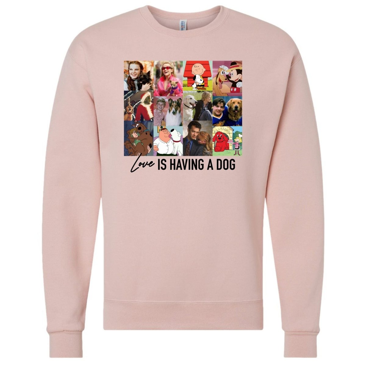 'Love Is Having A Dog' Crewneck Sweatshirt