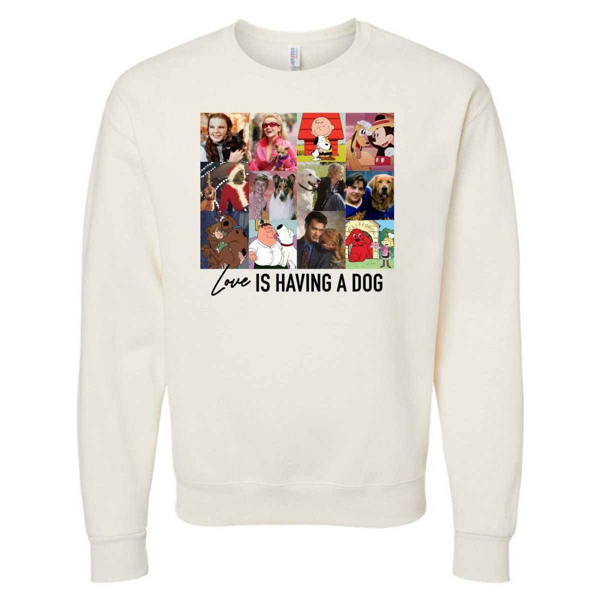 'Love Is Having A Dog' Crewneck Sweatshirt