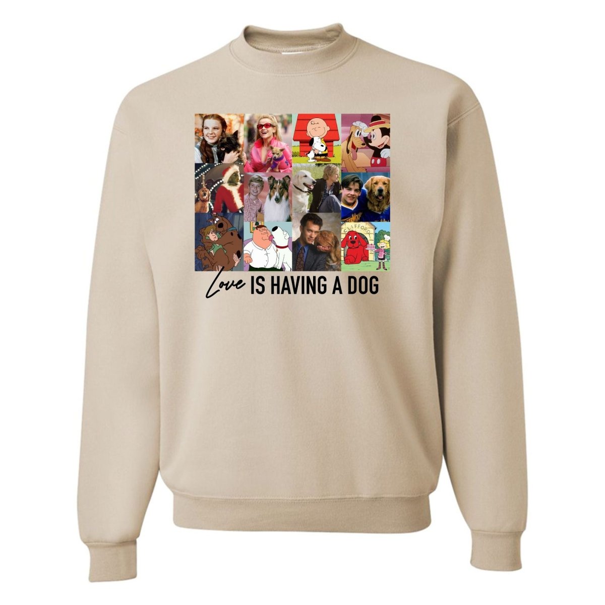 'Love Is Having A Dog' Crewneck Sweatshirt