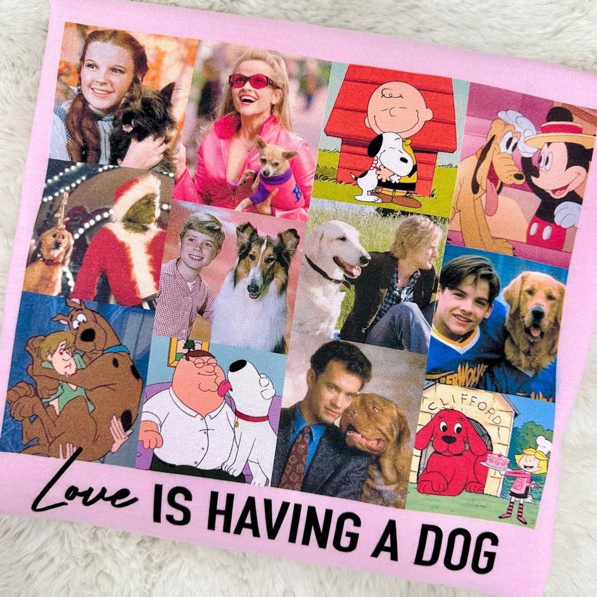 'Love Is Having A Dog' Crewneck Sweatshirt
