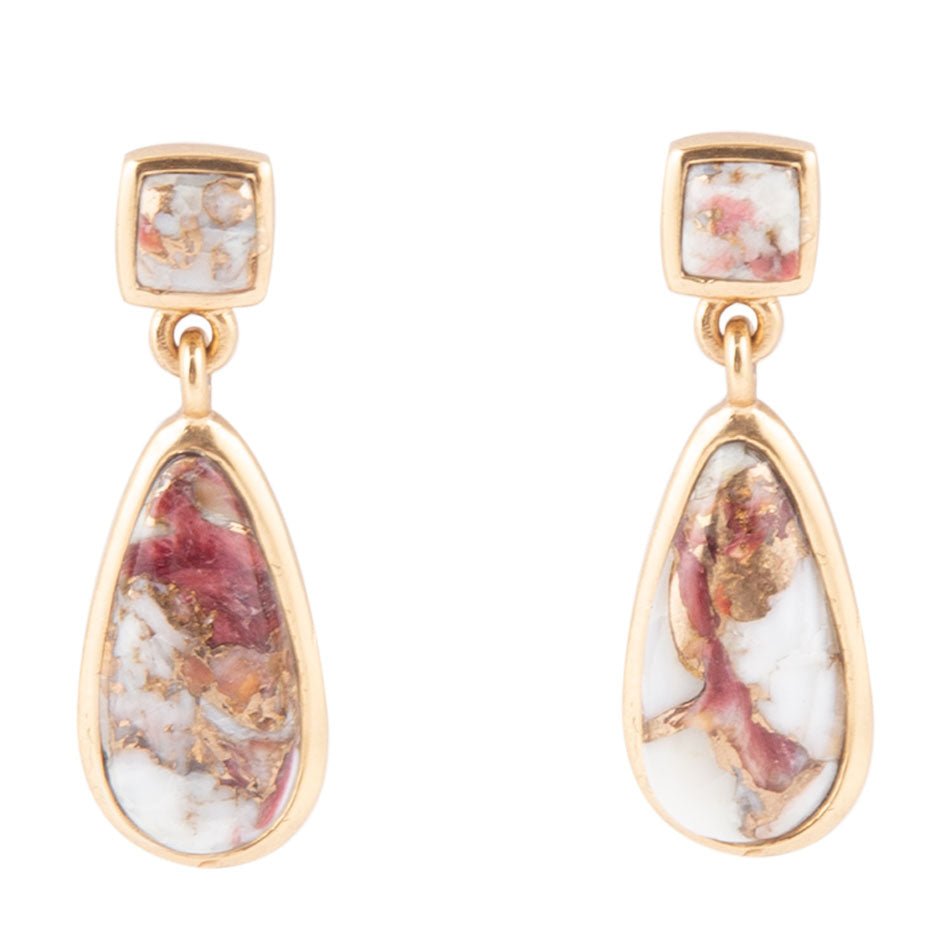 Smooth Teardrop Matrix Earrings